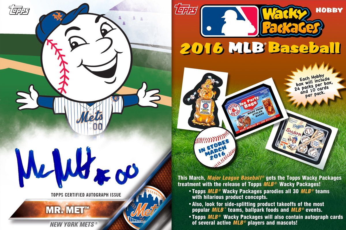 MLB Wacky Packages to Debut on March 9